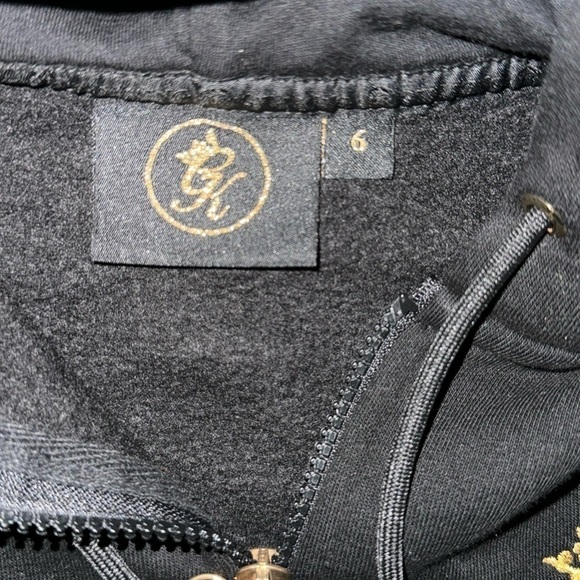 Gym king UK luxury exclusive the praco tracksuit set 2 piece black gold size 6-8 - Picture 7 of 14